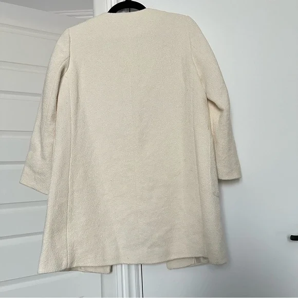 Zara Cream Jacket Size Medium - Picture 7 of 7